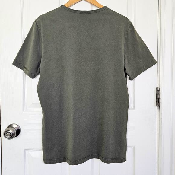 ASKET Men's Short Sleeve The T-Shirt - Olive Green Medium Long (MT) - Picture 2 of 9